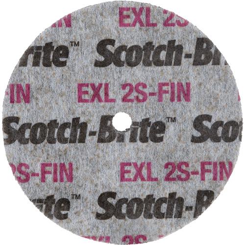 Meule homog&egrave;ne Scotch-Brite EXL, 3" x 1/2", Arbre de 1/4" Distribution Industrielle GC