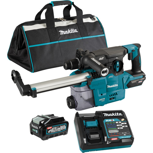 XGT Brushless Cordless SDS-Plus Rotary Hammer with DX10 Dust Extraction Attachment, 40 V, 1-3/16", 3 ft-lbs, 0-840 RPM Distribution Industrielle GC