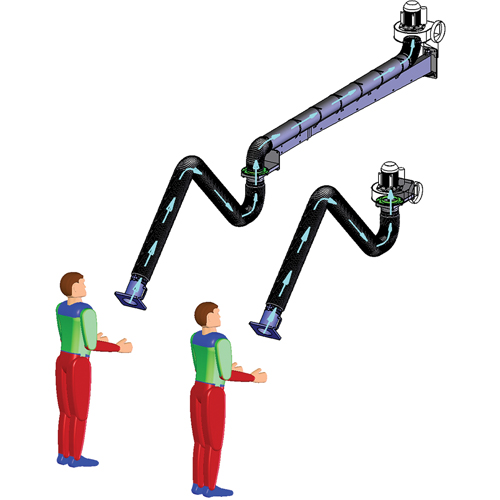 Fume Extractor Arms Distribution Industrielle GC