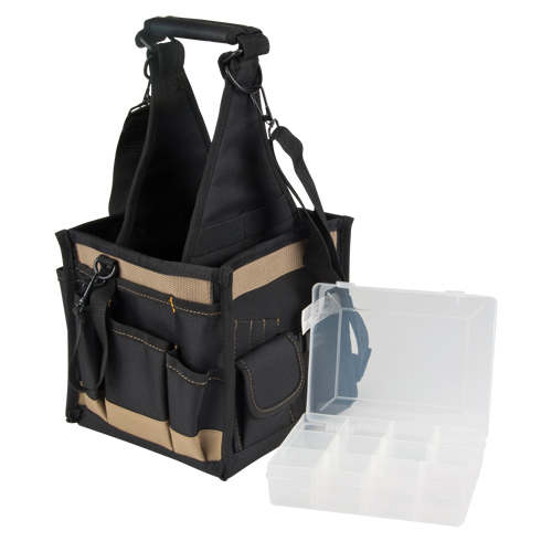 Porte-outils, Toile, 25 pochettes, Noir Distribution Industrielle GC