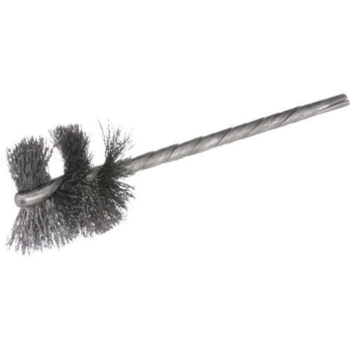 Ensemble de brosses internes &agrave; fils m&eacute;talliques ondul&eacute;s HeliTuf, 3/8" dia. x 1" l, 3-1/2" longueur hors tout Distribution Industrielle GC