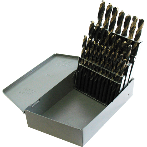 Jobber Length Drill Set, 26 Pieces, High Speed Steel Distribution Industrielle GC