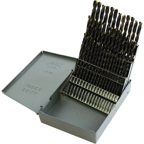 Jobber Length Drill Set, 60 Pieces, High Speed Steel Distribution Industrielle GC