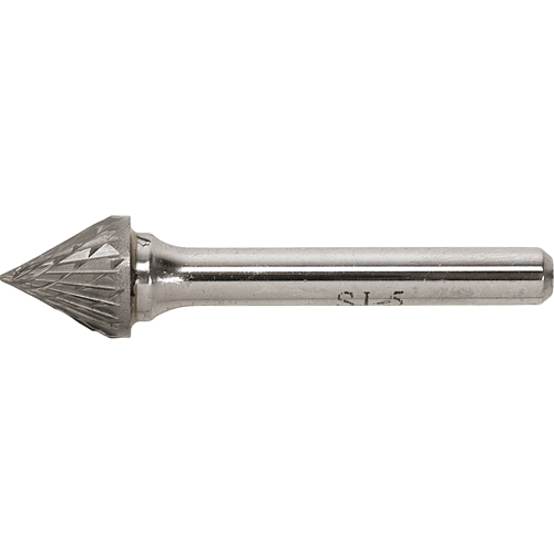 Solid Carbide Burr, SJ-3, 3/8" Dia., 1/4" Shank, 5/16" Depth of Cut Distribution Industrielle GC