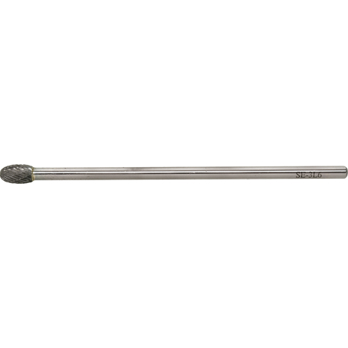Solid Carbide Burr, SE-1L6, 1/4" Dia., 1/4" Shank, 3/8" Depth of Cut Distribution Industrielle GC