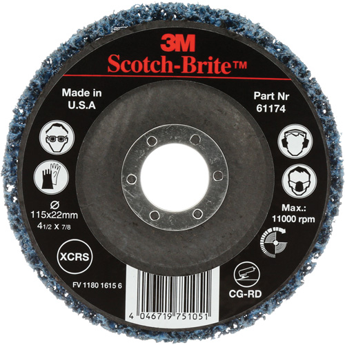 Scotch-Brite Clean & Strip Disc, 4-1/2" Dia., Extra Coarse Grit, Silicon Carbide Distribution Industrielle GC