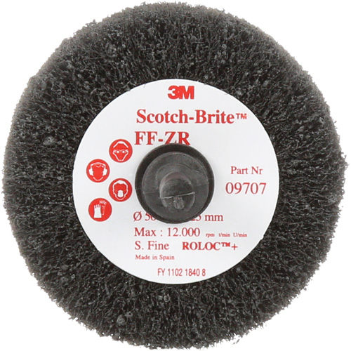 Brosse &agrave; lamelles pour la coupe et le polissage Scotch-Brite, Oxyde d'aluminium, Grain Fin, 2" x 1" x 1/4" Distribution Industrielle GC