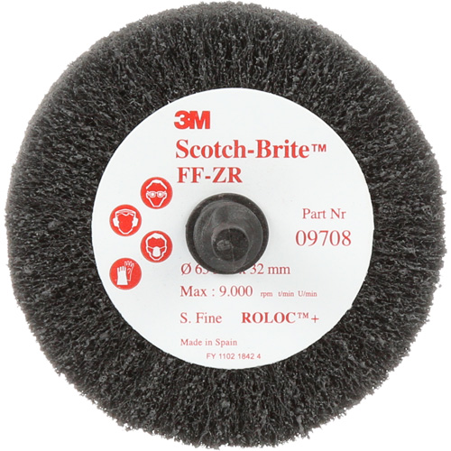 Brosse &agrave; lamelles pour la coupe et le polissage Scotch-Brite, Oxyde d'aluminium, Grain Fin, 2-1/2" x 1-1/4" x 1/4" Distribution Industrielle GC