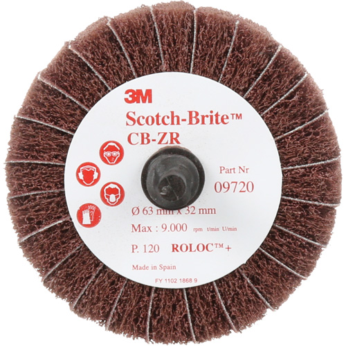 Disque combin&eacute; Scotch-Brite, 2-1/2" dia., Grain 120, Oxyde d'aluminium Distribution Industrielle GC