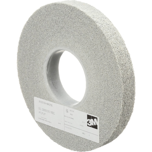 Meules d'&eacute;barbage EXL Scotch-Brite, 8" x 1", Arbre de 3", Oxyde d'aluminium Distribution Industrielle GC