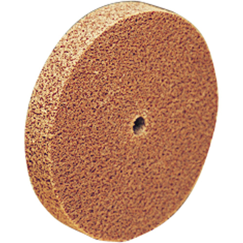 Meule d'abrasion et de polissage unitaris&eacute;e Scotch-Brite, 6" x 1", Arbre de 1"-7, Grain de Moyen, Oxyde d'aluminium Distribution Industrielle GC