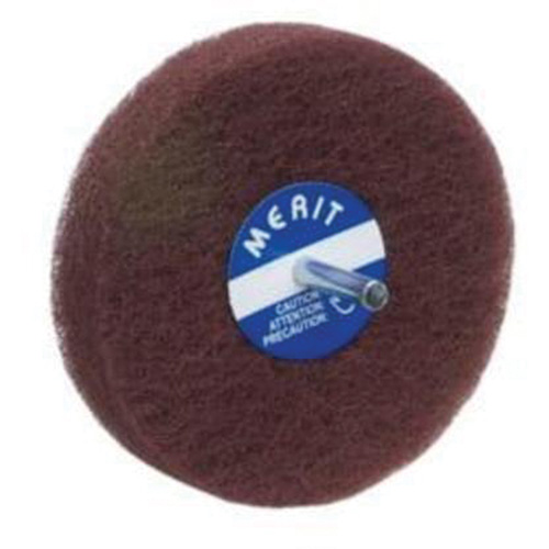 Abrasotex Non-Woven Disc Wheel, 4" Dia., Fine Grit, Aluminum Oxide Distribution Industrielle GC