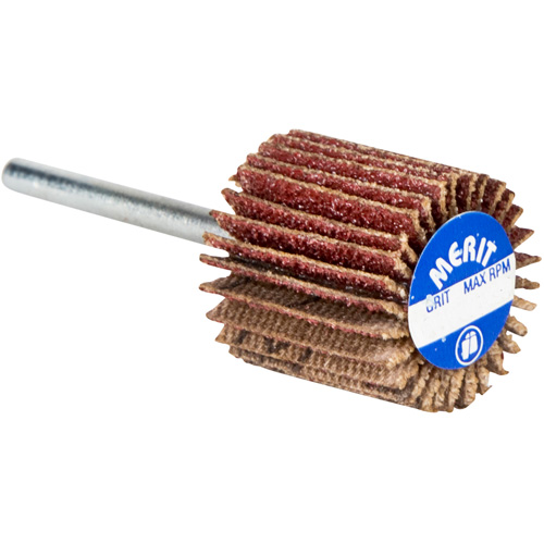 Roue &agrave; lamelles haute performance Micro-Mini, Oxyde d'aluminium, Grain 60, 3/4" x 3/4" x 1/8" Distribution Industrielle GC