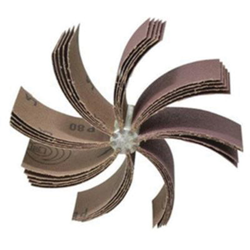 Outil de polissage d'al&eacute;sage &agrave; lamelles ordinaires B-830, Oxyde d'aluminium, Grain 80, 6-3/4" x 1-1/2" Distribution Industrielle GC