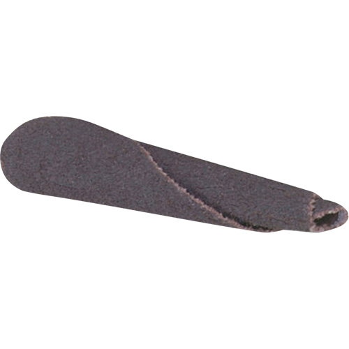 Cartouche de bande abrasive conique ALO, 320 Grain, 3/16" dia., Oxyde d'aluminium, 1" lo, 1/8" Dimension de l'arbre Distribution Industrielle GC