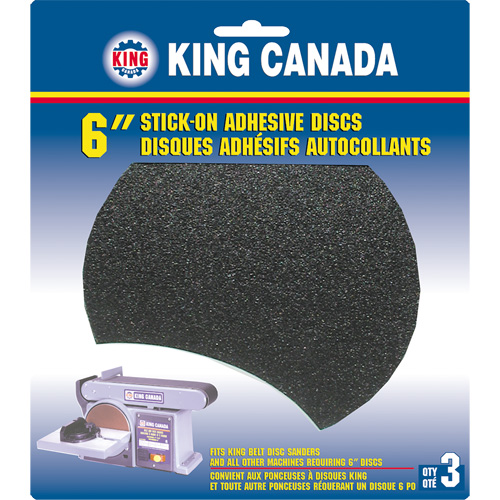 Disque de ponçage pour le bois, 6" dia., Grain 80 Distribution Industrielle GC