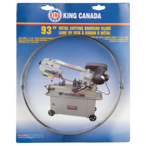 Metal Cutting Bandsaw Blade, Carbon Steel, 93" L x 3/4" W x 0.032" Thick, 10 TPI Distribution Industrielle GC