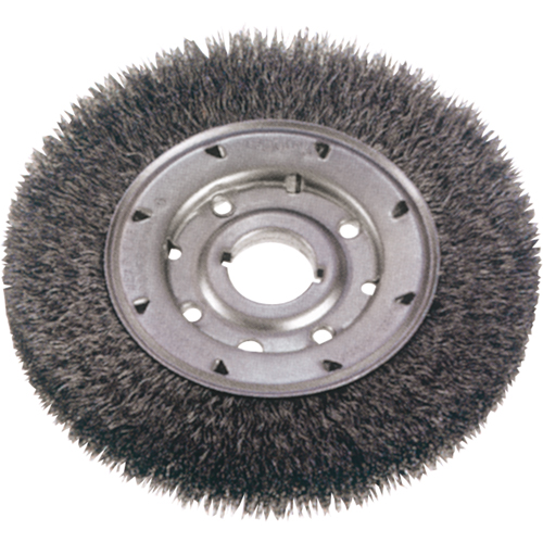 Brosses rotatives &agrave; fils cr&ecirc;p&eacute;s - Face moyenne, 10" dia., Fils 0,0118", Arbre 2" Distribution Industrielle GC