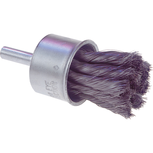 Knot Wire End Brush, 1/2" Dia., 0.0104" Wire Dia., 1/4" Shank Distribution Industrielle GC