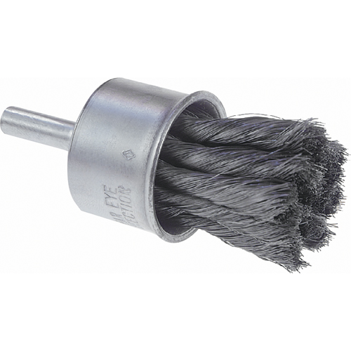 Knot Wire End Brush, 1" Dia., 0.006" Wire Dia., 1/4" Shank Distribution Industrielle GC