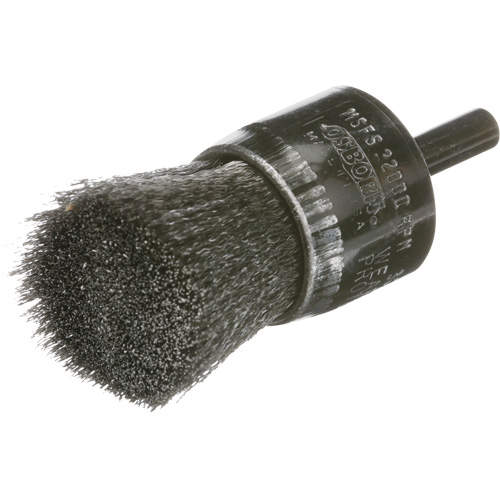 Brosse mont&eacute;e &agrave; fils ondul&eacute;s, 1", Fils 0.005 Distribution Industrielle GC