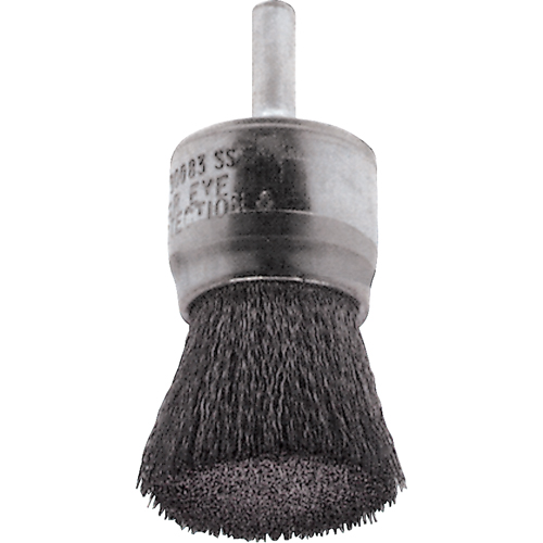 Brosses mont&eacute;es &agrave; fils cr&ecirc;p&eacute;s, 1/2", Fils 0,0104", Tige 1/4" Distribution Industrielle GC