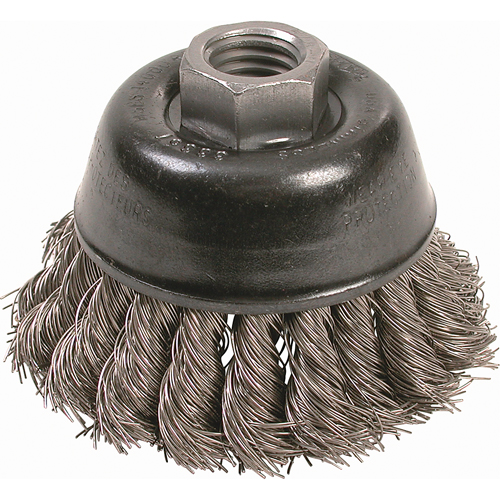 Brosses-boisseau &agrave; fils nou&eacute;s - Petites rectifieuses &agrave; grande vitesse, 2-3/4" dia. x 5/8"-11 arbre Distribution Industrielle GC