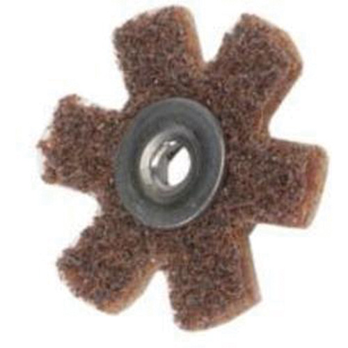 Disque abrasif en forme d'&eacute;toile pour pr&eacute;paration de surface Abrasotex , 1-1/2" dia., Grain Cors&eacute;, Oxyde d'aluminium Distribution Industrielle GC