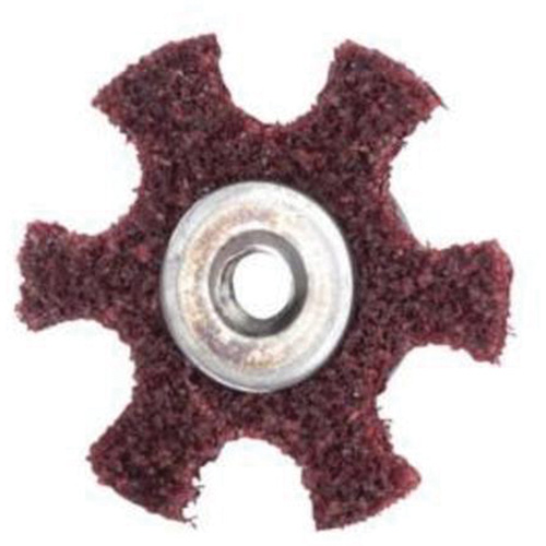 Disque abrasif en forme d'&eacute;toile pour pr&eacute;paration de surface Abrasotex , 2" dia., Grain Moyen, Oxyde d'aluminium Distribution Industrielle GC