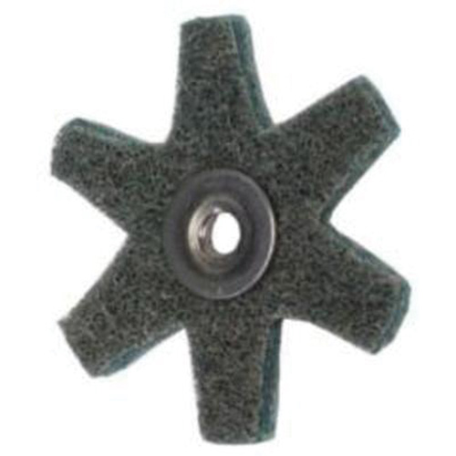 Disque abrasif en forme d'&eacute;toile pour pr&eacute;paration de surface Abrasotex , 2" dia., Grain Tr&egrave;s fin, Oxyde d'aluminium Distribution Industrielle GC