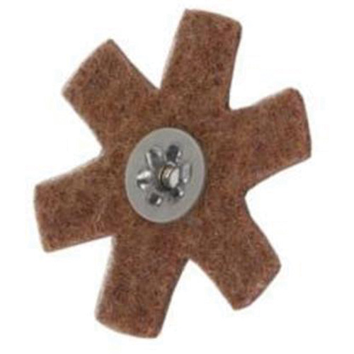Disque abrasif en forme d'&eacute;toile pour pr&eacute;paration de surface Abrasotex , 3" dia., Grain Cors&eacute;, Oxyde d'aluminium Distribution Industrielle GC