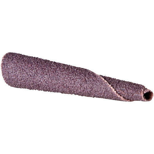 Cartouche de bande abrasive conique ALO, 150 Grain, 5/16" dia., Oxyde d'aluminium, 1-1/2" lo, 1/4" Dimension de l'arbre Distribution Industrielle GC