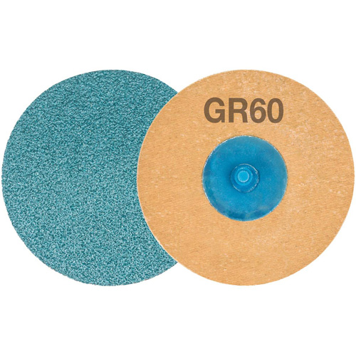Disque de ponçage TWIST TOPCUT, 3" dia., Grain 60, Zirconium Distribution Industrielle GC