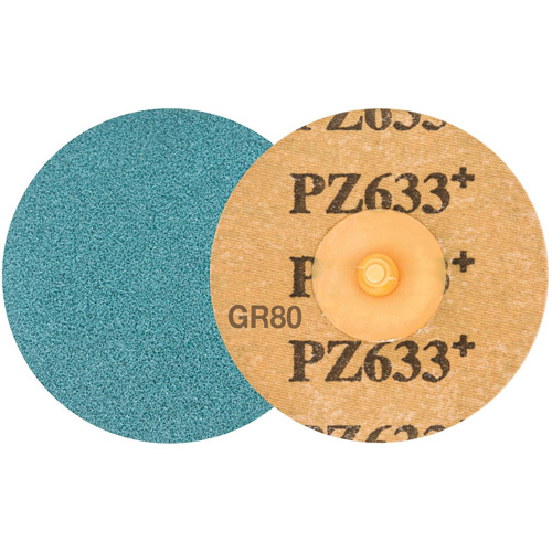 Disque de ponçage TWIST TOPCUT, 3" dia., Grain 80, Zirconium Distribution Industrielle GC