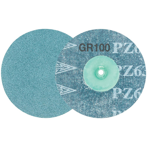 TWIST TOPCUT Sanding Disc, 3" Dia., 100 Grit, Zirconium Distribution Industrielle GC
