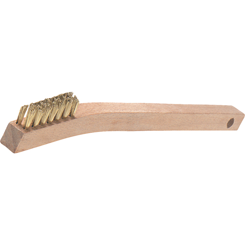 V-Trim Small Handle Scratch Brushes, Brass, 3 x 7 Wire Rows, 7-7/8" Long Distribution Industrielle GC