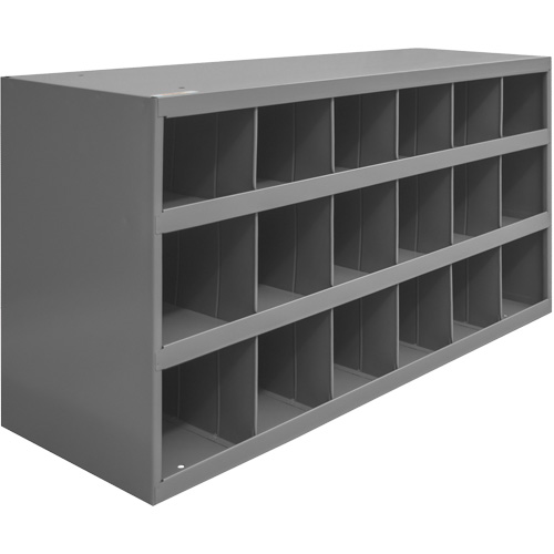 Steel Storage Bin Cabinet, 33-3/4" W x 12" D x 19-1/4" H, Grey Distribution Industrielle GC