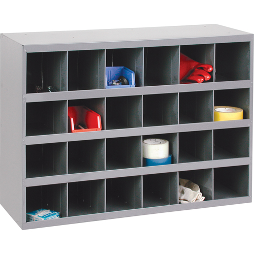 Steel Storage Bin Cabinet, 33-3/4" W x 12" D x 23-7/8" H, Grey Distribution Industrielle GC