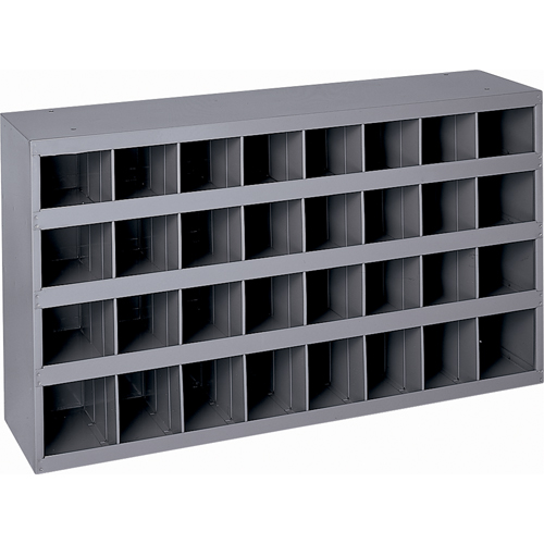 Steel Storage Bin Cabinet, 34-3/4" W x 8-1/2" D x 19-1/4" H, Grey Distribution Industrielle GC