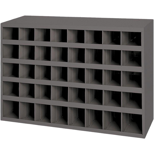 Steel Storage Bin Cabinet, 33-3/4" W x 8-1/2" D x 22-1/4" H, Grey Distribution Industrielle GC