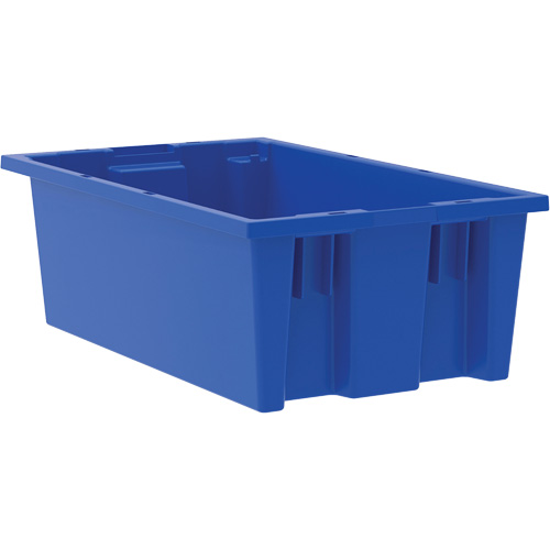 Nesting and Stacking Tote, 6" x 11" x 18", Blue Distribution Industrielle GC