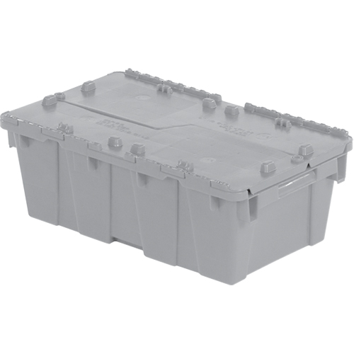 Contenants de distribution Flipak en plastique poly&eacute;thyl&egrave;ne (PE), 19,7" x 11,8" x 7,3", Gris Distribution Industrielle GC