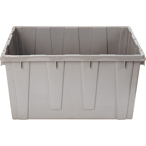 Contenant emboîtable, 21,1" la x 17,7" p x 12" h, Gris Distribution Industrielle GC
