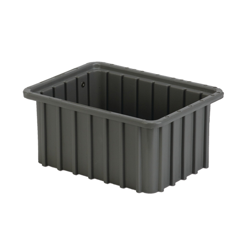 Divider Box, Polyethylene, 9.8" W x 7.3" D x 5" H, Grey Distribution Industrielle GC