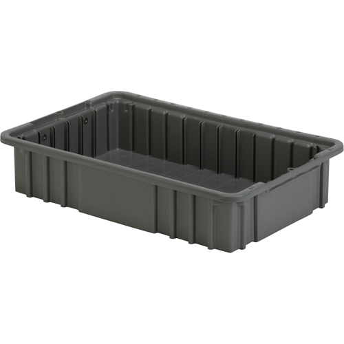 Divider Box, Polyethylene, 15.5" W x 9.9" D x 3.5" H, Grey Distribution Industrielle GC
