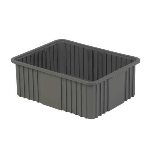 Contenant Divider Box, Poly&eacute;thyl&egrave;ne, 20,9" la x 15,9" p x 8" h, Gris Distribution Industrielle GC