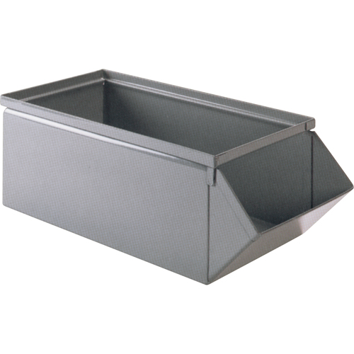 Bac en acier, Cap. 100 lb, 15" la x 24" p x 11" h, Bleu Distribution Industrielle GC