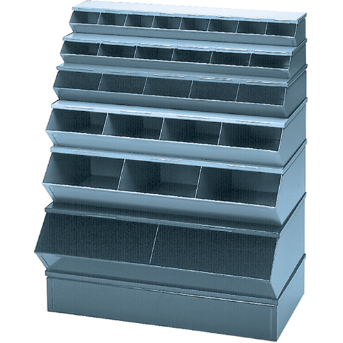 Sectional Bin Units, 100 lbs. Cap., 37" W x 20-1/2" D x 9-1/2" H, Blue Distribution Industrielle GC