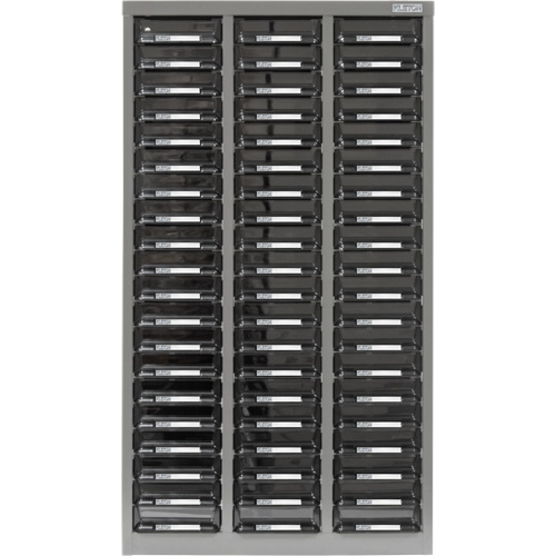 Casiers pour pi&egrave;ces KPC-300, Acier galvanis&eacute;, 60 tiroirs, 21-3/10" x 10-2/5" x 36-9/10", Gris Distribution Industrielle GC