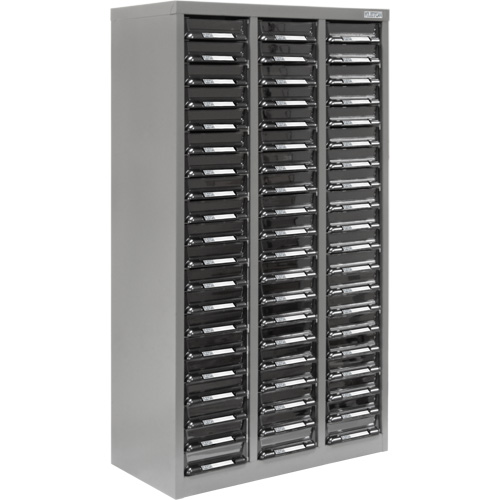 Casiers pour pi&egrave;ces KPC-300, Acier galvanis&eacute;, 60 tiroirs, 21-3/10" x 10-2/5" x 36-9/10", Gris Distribution Industrielle GC